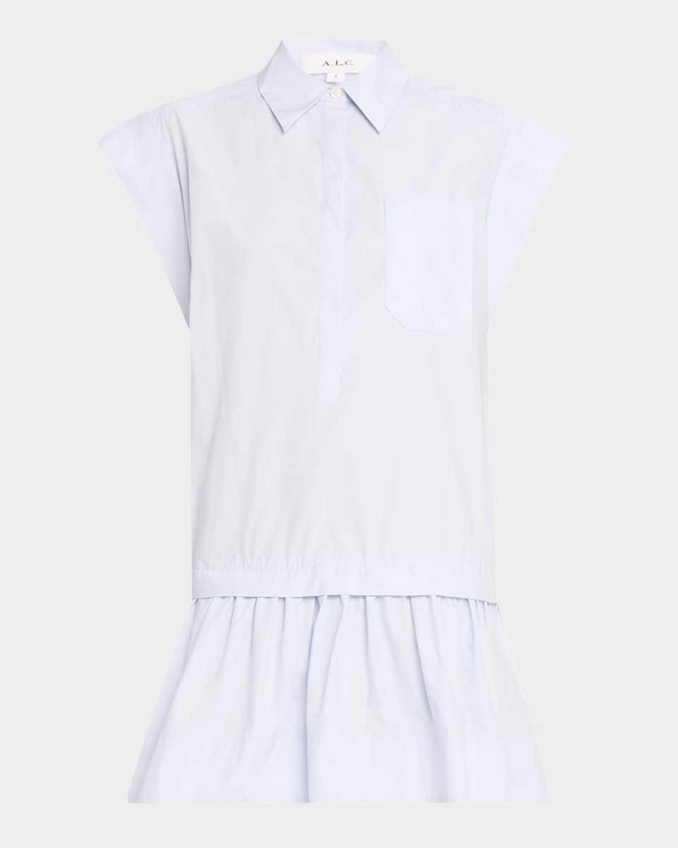 Brock Drop-Waist Shirtdress